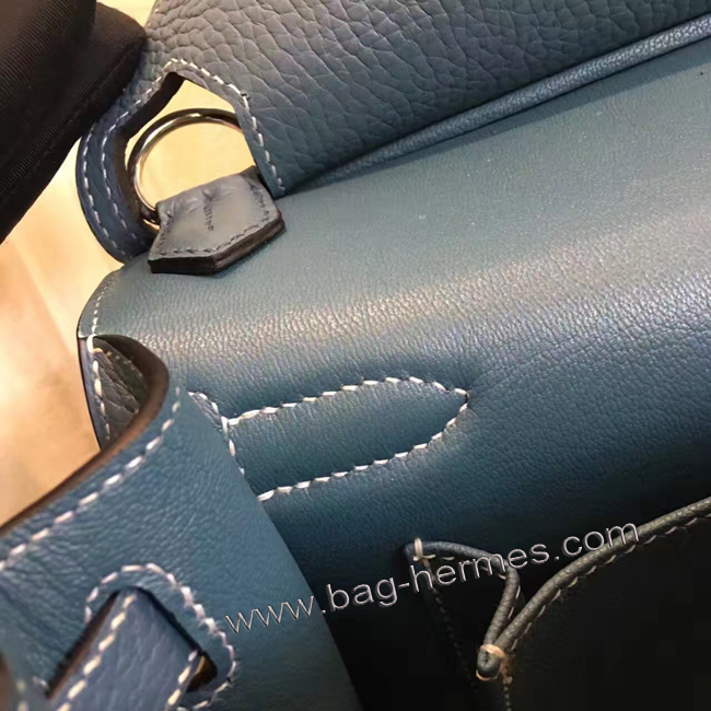 エルメス ジプシエール 28 ブルーラン シルバー金具