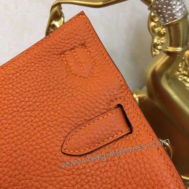 エルメス ジプシエール 28 オレンジ シルバー金具