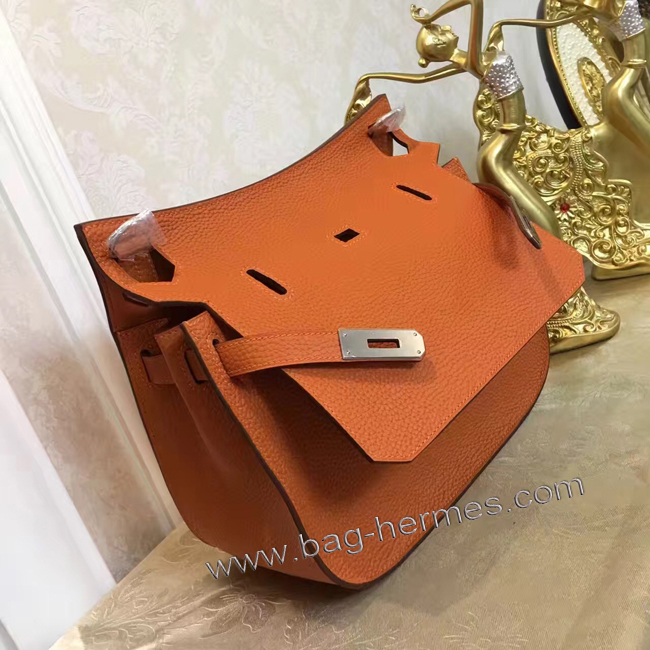 エルメス ジプシエール 28 オレンジ シルバー金具