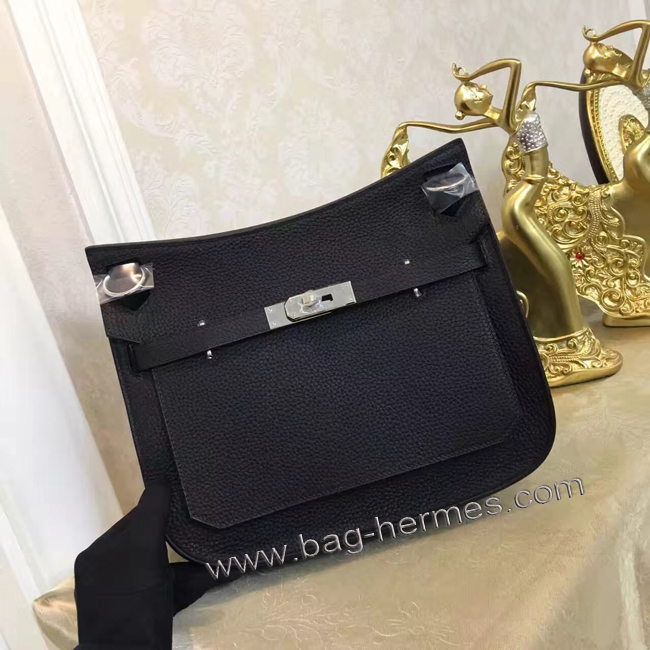 エルメス ジプシエール 28 ブラック シルバー金具