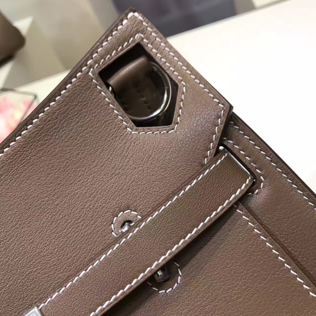 エルメス ジプシエール 28 エトゥープ スイフト シルバー金具