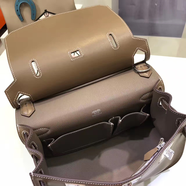 エルメス ジプシエール 28 エトゥープ スイフト シルバー金具
