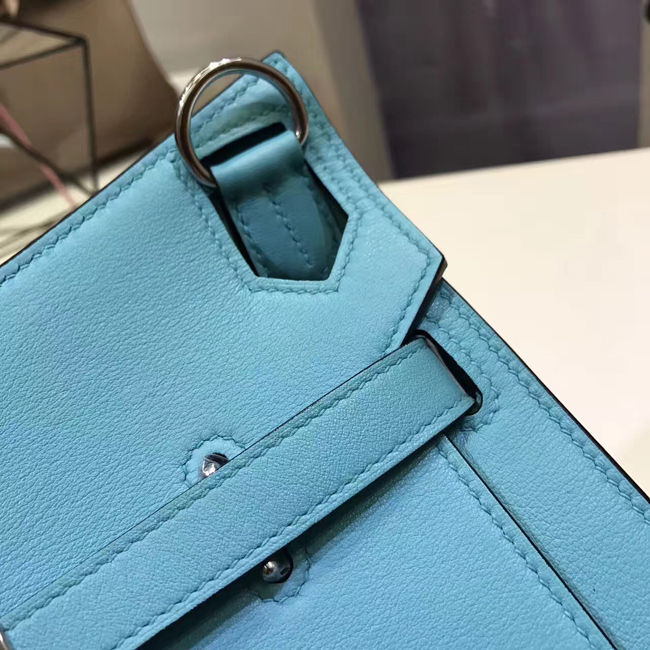エルメス ジプシエール 28 ブルーアトール スイフト シルバー金具