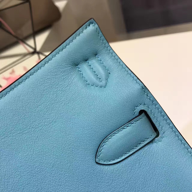 エルメス ジプシエール 28 ブルーアトール スイフト シルバー金具