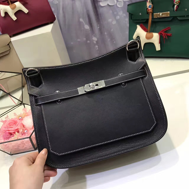 エルメス ジプシエール 28 ブラック スイフト シルバー金具