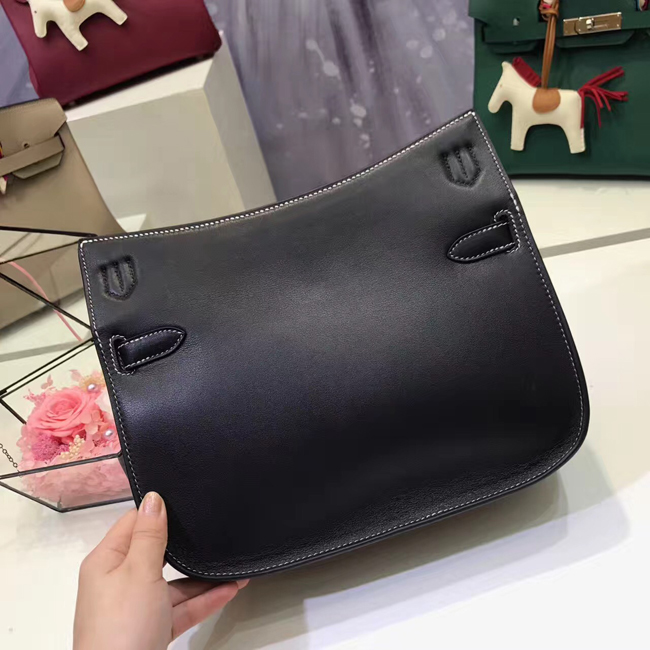 エルメス ジプシエール 28 ブラック スイフト シルバー金具