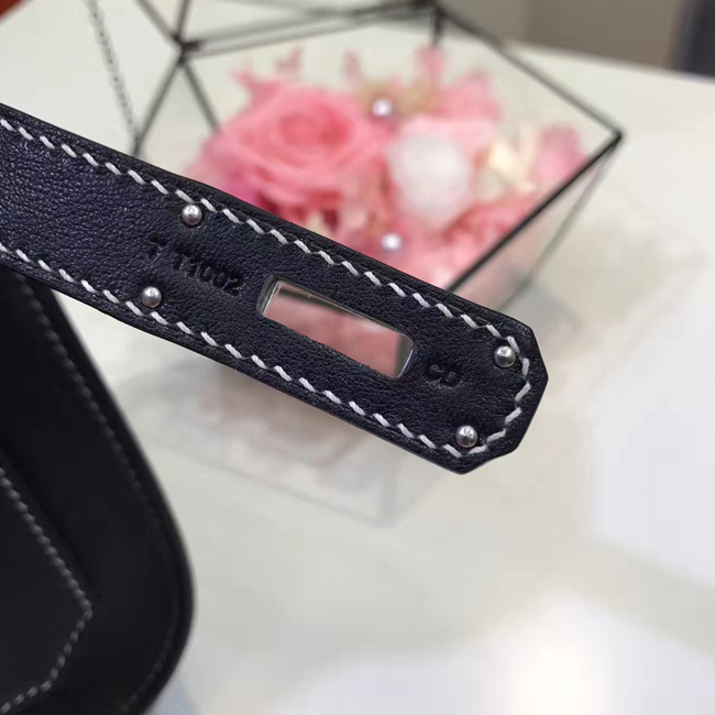 エルメス ジプシエール 28 ブラック スイフト シルバー金具