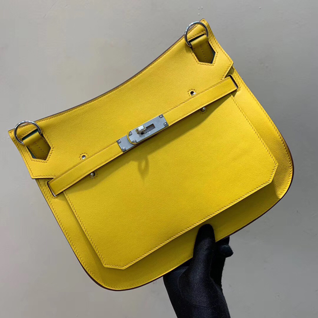 エルメス ジプシエール 28 ジョーヌナプル スイフト シルバー金具