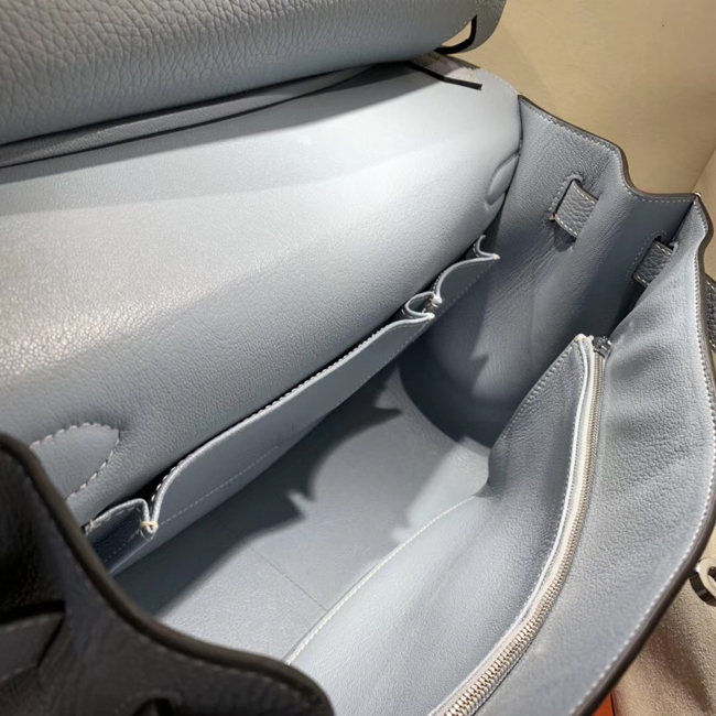 エルメス ジプシエール31 ブルーラン シルバー金具