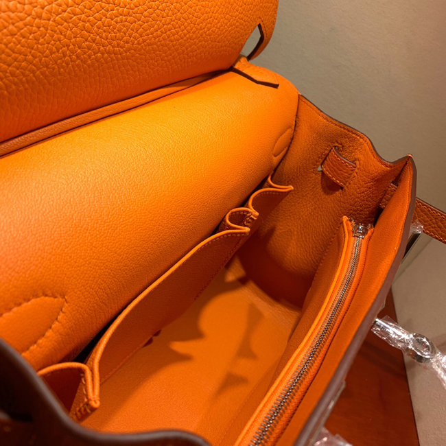 エルメス ジプシエール31 オレンジ シルバー金具