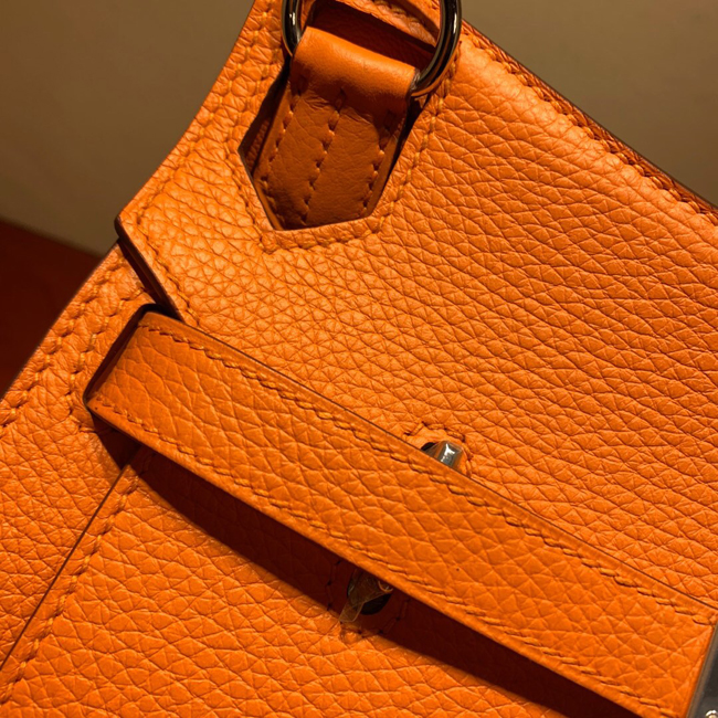 エルメス ジプシエール31 オレンジ シルバー金具