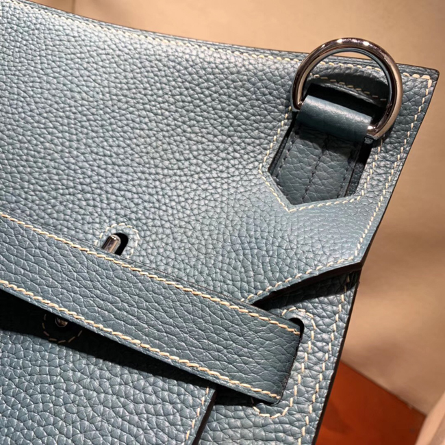 エルメス ジプシエール31 ブルージーン シルバー金具