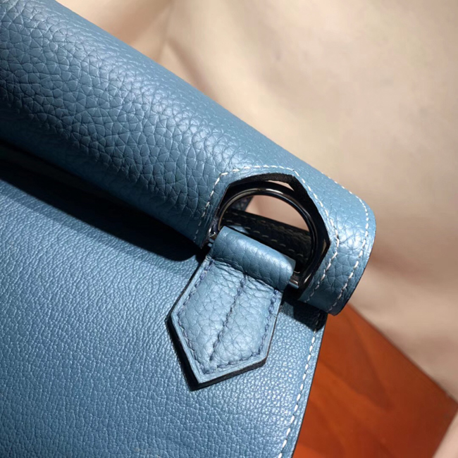 エルメス ジプシエール31 ブルージーン シルバー金具