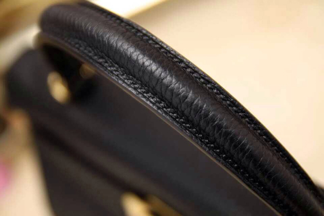 エルメス ケリー32 ブラック トゴ ゴールド金具