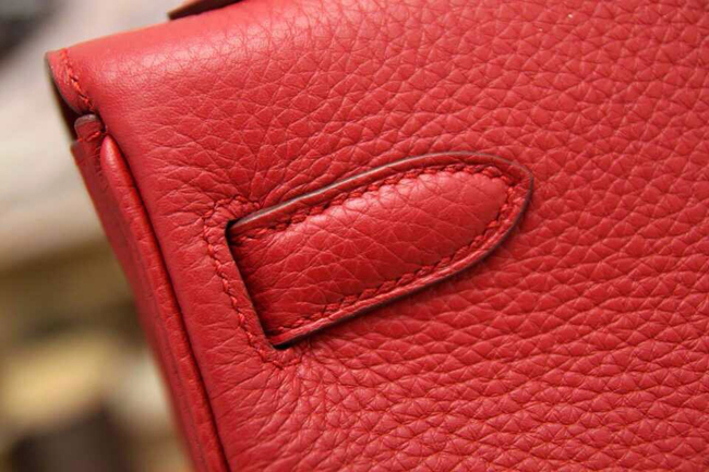 エルメス ケリー32 ルビー トゴ ゴールド金具