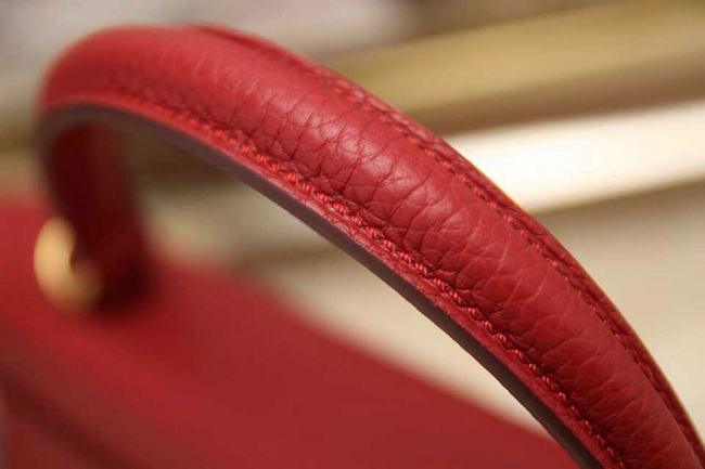 エルメス ケリー32 ルビー トゴ ゴールド金具
