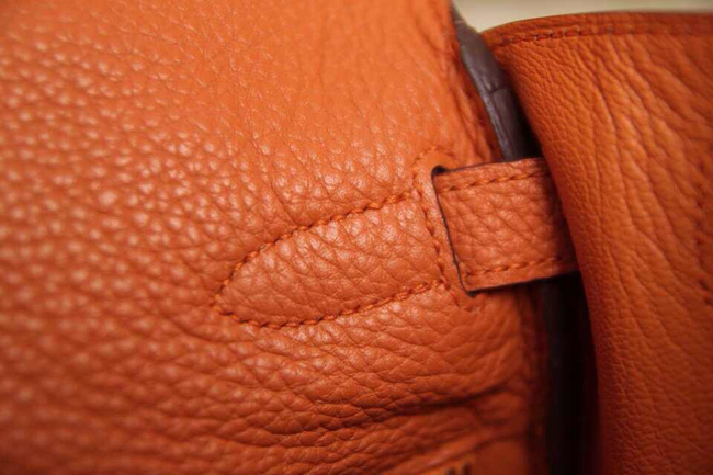 エルメス ケリー32 オレンジ トゴ ゴールド金具