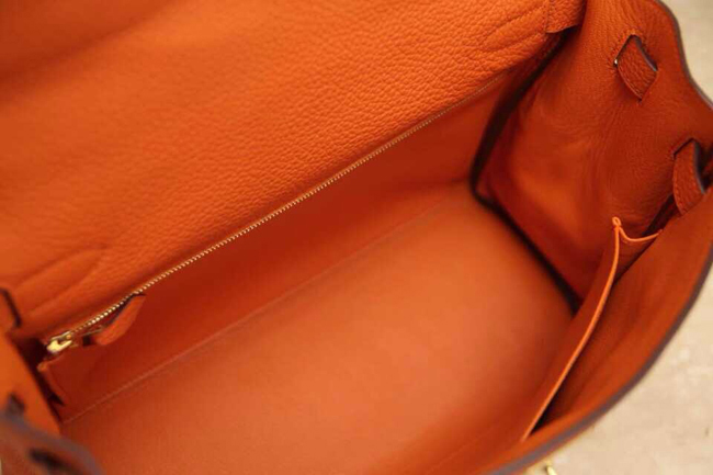 エルメス ケリー32 オレンジ トゴ ゴールド金具