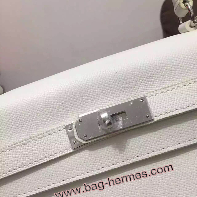 エルメス ケリー32 シロ ヴォーエプソン シルバー金具