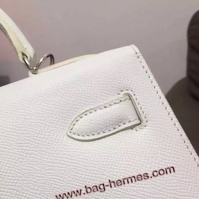 エルメス ケリー32 シロ ヴォーエプソン シルバー金具