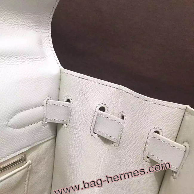エルメス ケリー32 シロ ヴォーエプソン シルバー金具