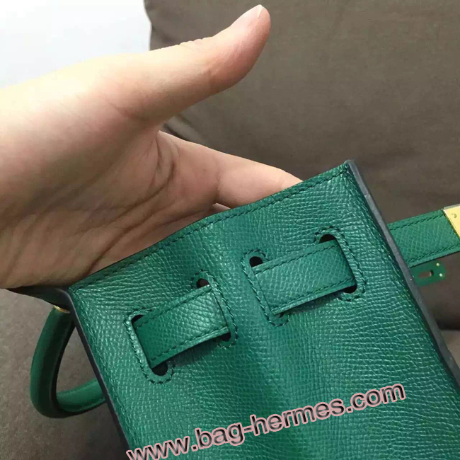 エルメス ケリー32 マラカイト ヴォーエプソン ゴールド金具