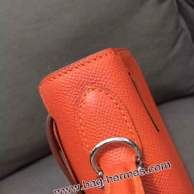 エルメス ケリー32 オレンジ ヴォーエプソン シルバー金具