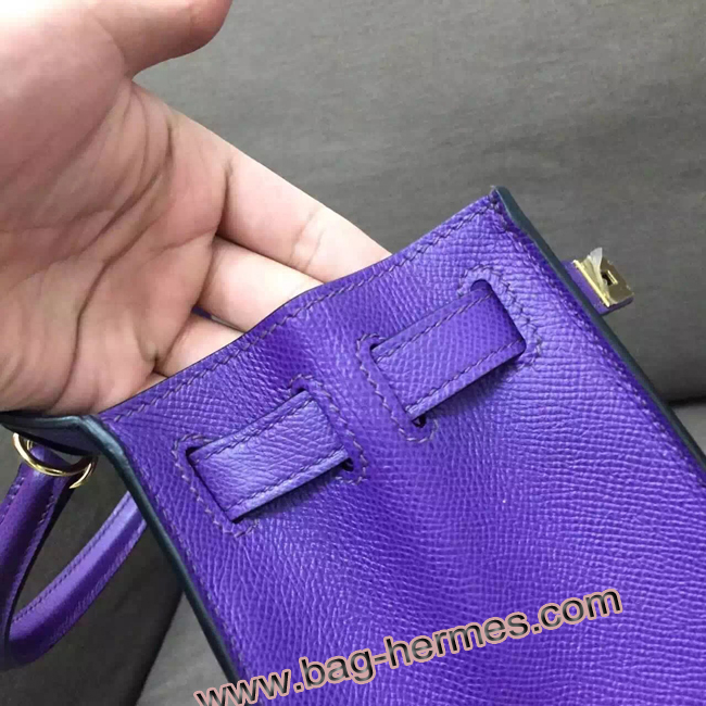 エルメス ケリー32 アネモネ ヴォーエプソン シルバー金具