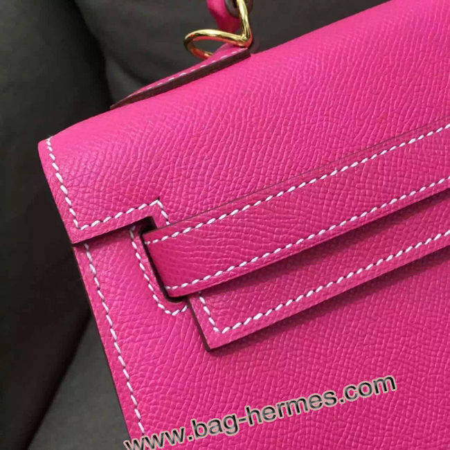 エルメス ケリー32 トスカ ヴォーエプソン ゴールド金具