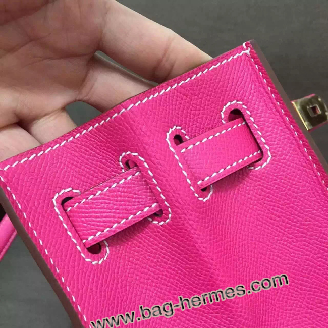 エルメス ケリー32 トスカ ヴォーエプソン ゴールド金具