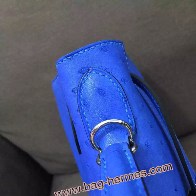 エルメス ケリー32 クロッカス オーストリッチ シルバー金具