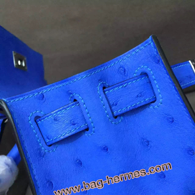 エルメス ケリー32 クロッカス オーストリッチ シルバー金具