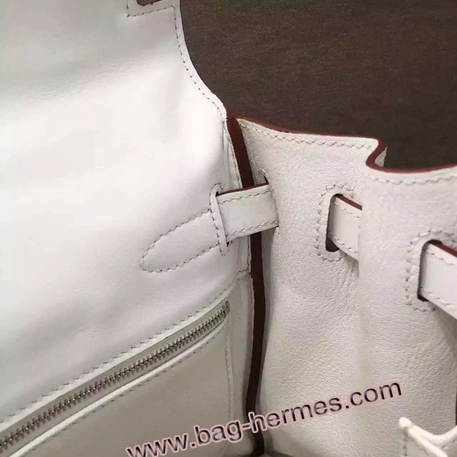 エルメス ケリー32 ホワイト シルバー金具