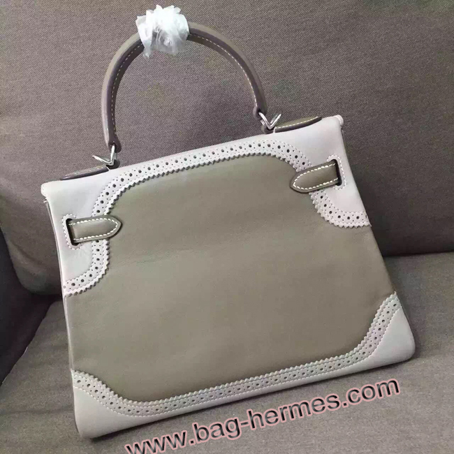 エルメス ケリー32 エトゥープ シルバー金具