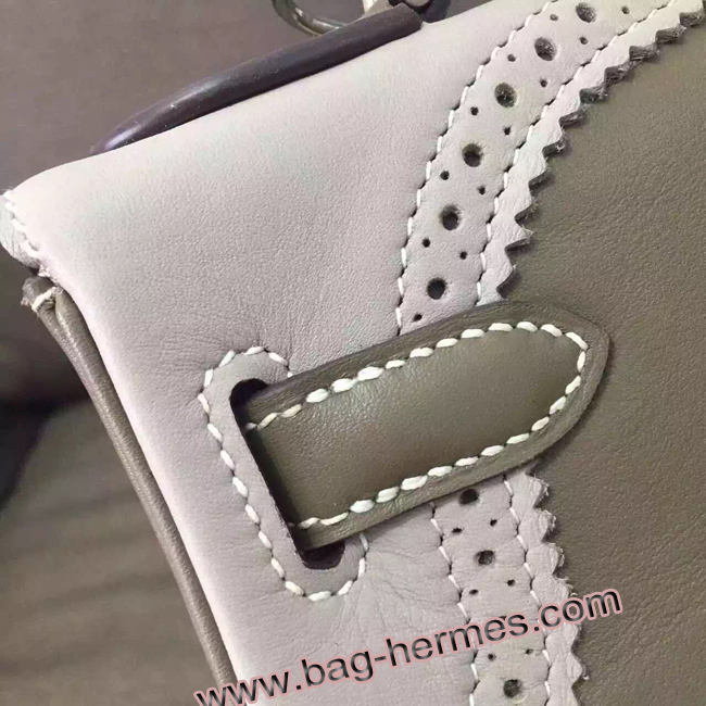 エルメス ケリー32 エトゥープ シルバー金具