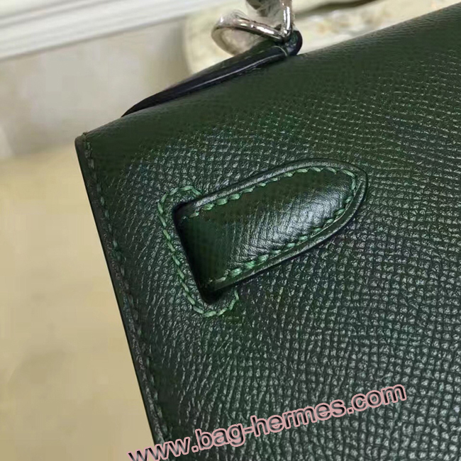 エルメス ケリー32 ヴェールアングレ ヴォーエプソン シルバー金具
