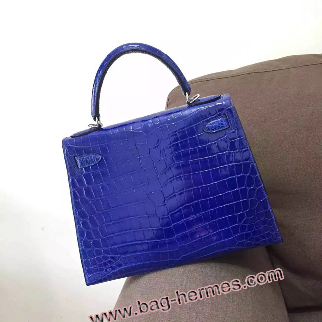 エルメス ケリー32 クロッカス クロコポロサス シルバー金具