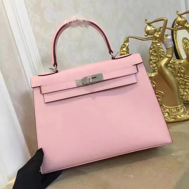 エルメス ケリー32 ピンク ヴォーエプソン シルバー金具