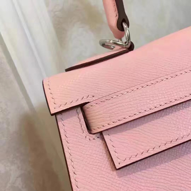 エルメス ケリー32 ピンク ヴォーエプソン シルバー金具