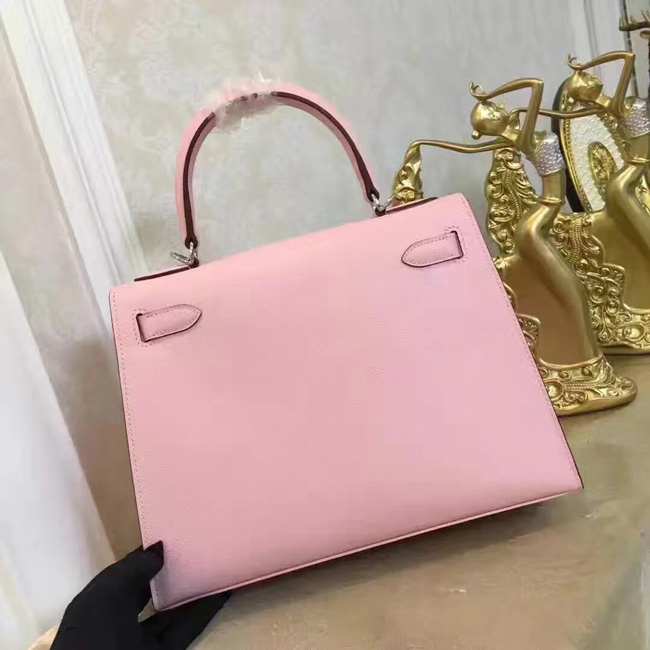 エルメス ケリー32 ピンク ヴォーエプソン シルバー金具