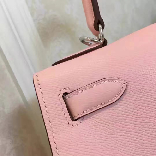 エルメス ケリー32 ピンク ヴォーエプソン シルバー金具