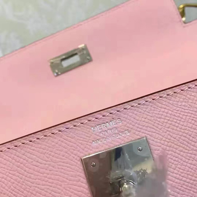 エルメス ケリー32 ピンク ヴォーエプソン シルバー金具