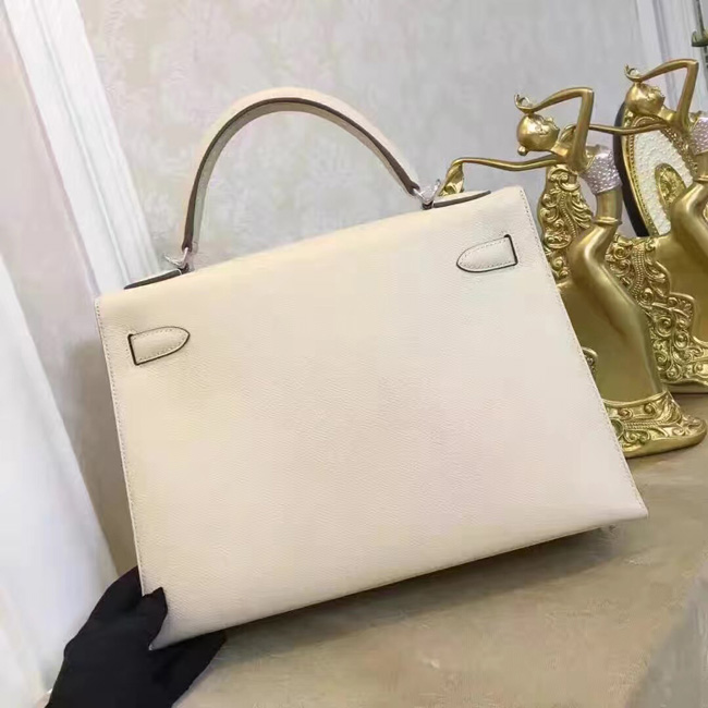 エルメス ケリー32 クレ ヴォーエプソン シルバー金具