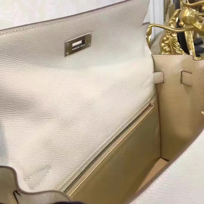 エルメス ケリー32 クレ ヴォーエプソン シルバー金具