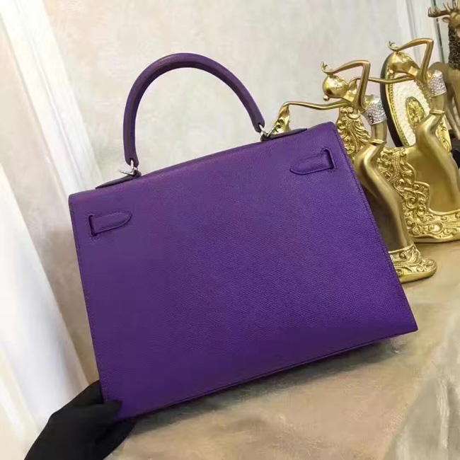 エルメス ケリー32 パルム ヴォーエプソン シルバー金具