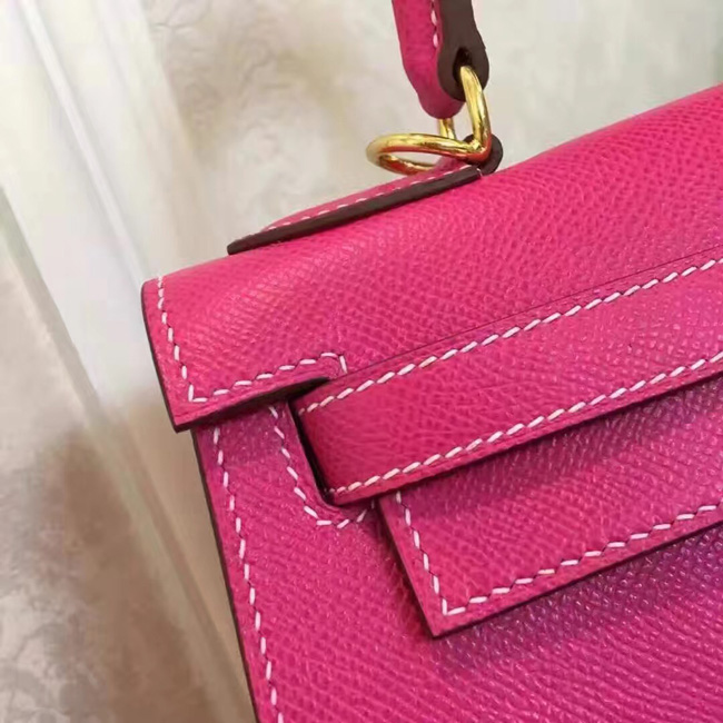 エルメス ケリー32 トスカ ヴォーエプソン ゴールド金具