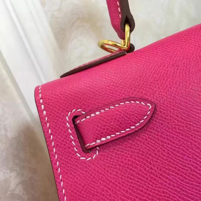 エルメス ケリー32 トスカ ヴォーエプソン ゴールド金具