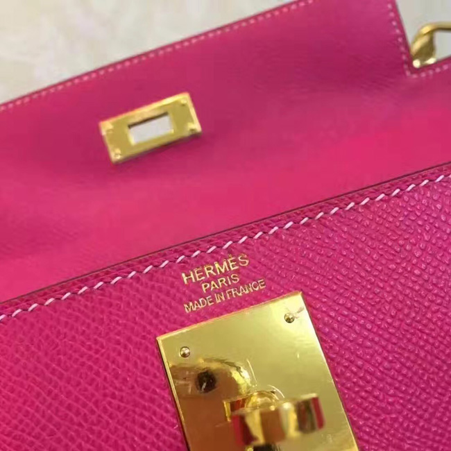 エルメス ケリー32 トスカ ヴォーエプソン ゴールド金具