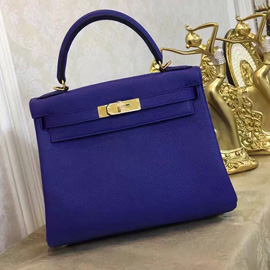 エルメス ケリー32 クロッカス トゴ ゴールド金具