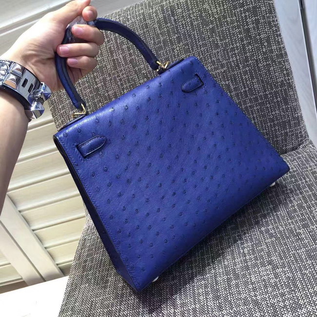 エルメス ケリー32 クロッカス オーストリッチ ゴールド金具